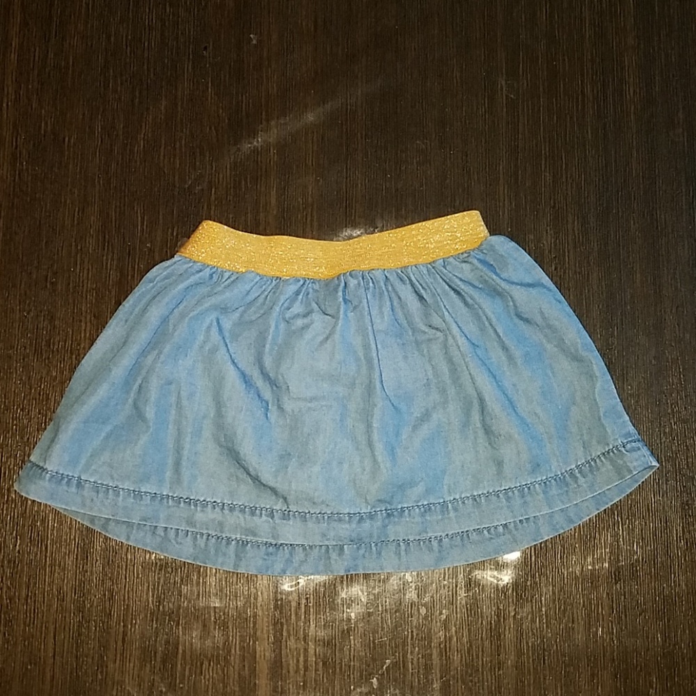 Baby girls jean skort.